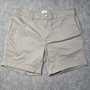 Flint and Tinder 365 Shorts Mens 32 Gray Chino Cotton Stretch 6 Inch Inseam